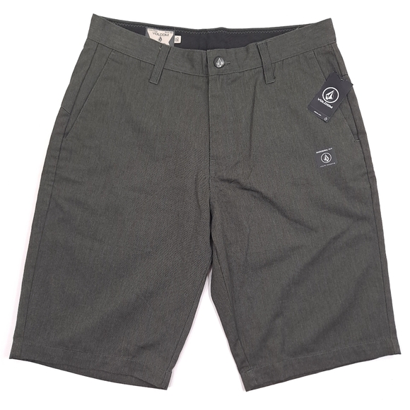 Volcom Men's Vmonty Chino Shorts Modern Fit Charcoal Gray Heather - Size 30 - Picture 1 of 11